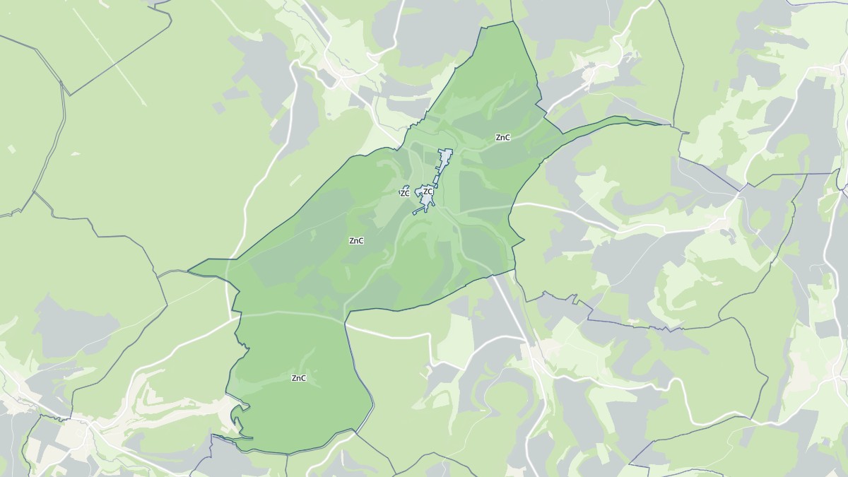 Aperçu cartographique de Saint-Loup-sur-Aujon, centré sur la commune