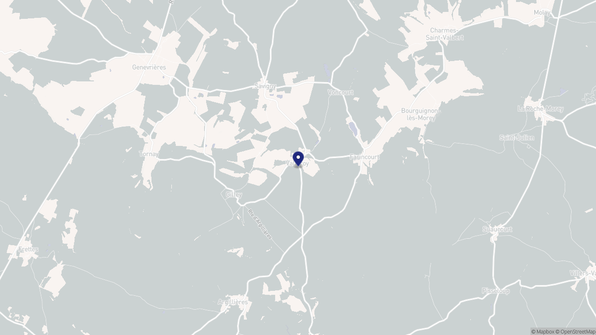 Aperçu cartographique de Valleroy, centré sur la commune