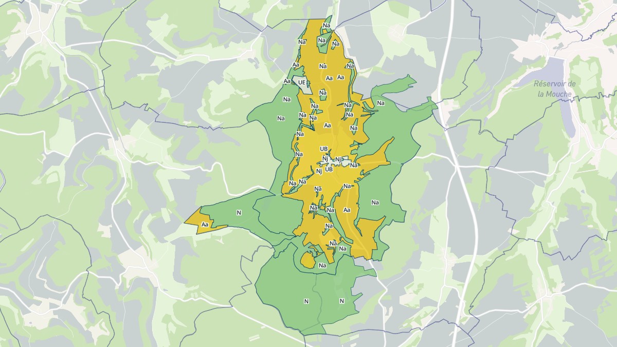 Aperçu cartographique de Voisines, centré sur la commune