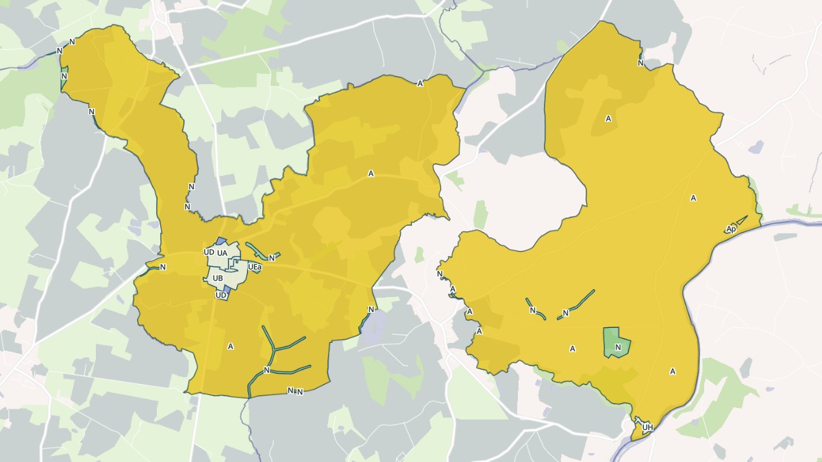 Aperçu cartographique de Alexain, centré sur la commune