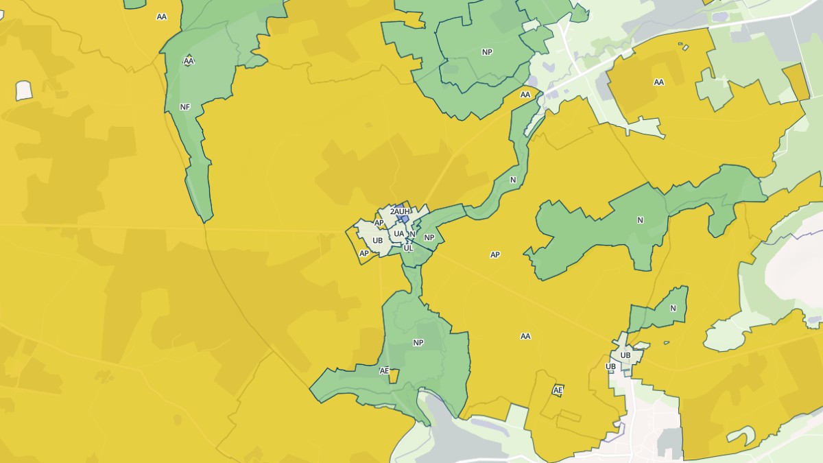 Aperçu cartographique de Assé-le-Bérenger, centré sur la commune