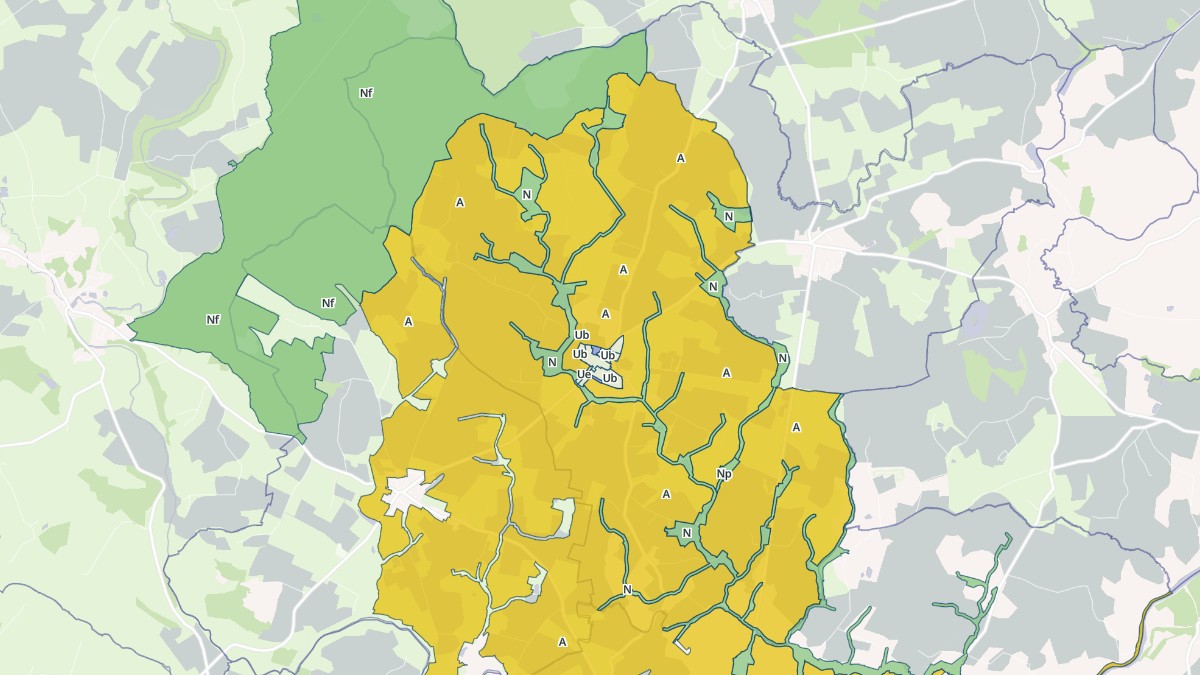 Aperçu cartographique de La Bigottière, centré sur la commune