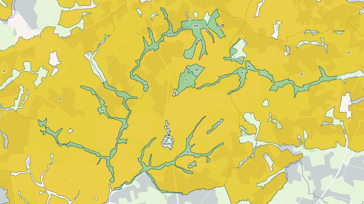 Aperçu cartographique de Carelles, centré sur la commune
