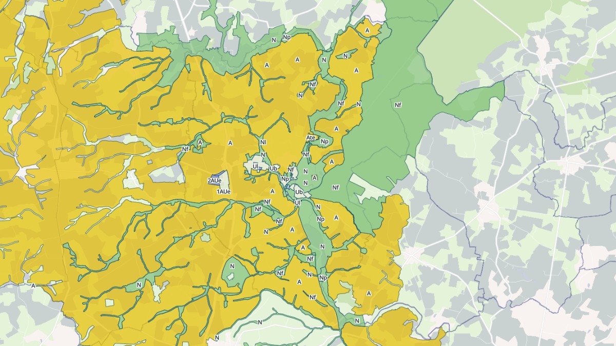Aperçu cartographique de Chailland, centré sur la commune