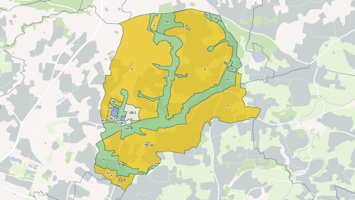 Aperçu cartographique de La Chapelle-Anthenaise, centré sur la commune