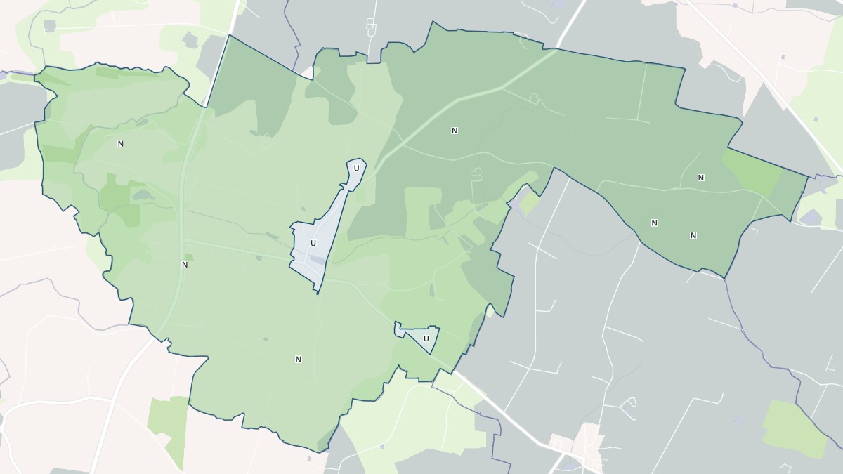 Aperçu cartographique de La Chapelle-Craonnaise, centré sur la commune