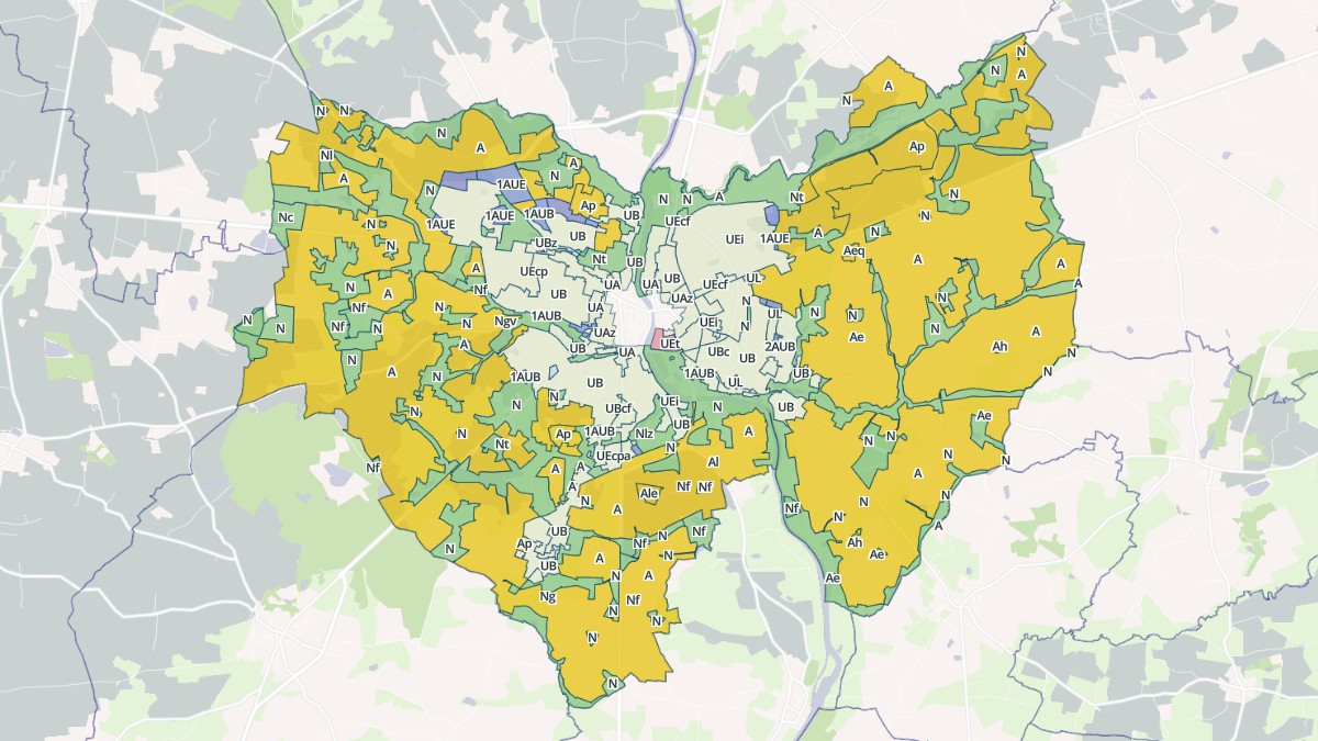 Aperçu cartographique de Château-Gontier-sur-Mayenne, centré sur la commune