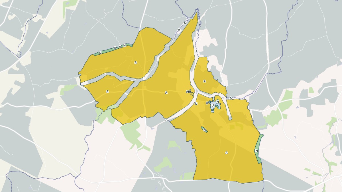 Aperçu cartographique de Chevaigné-du-Maine, centré sur la commune