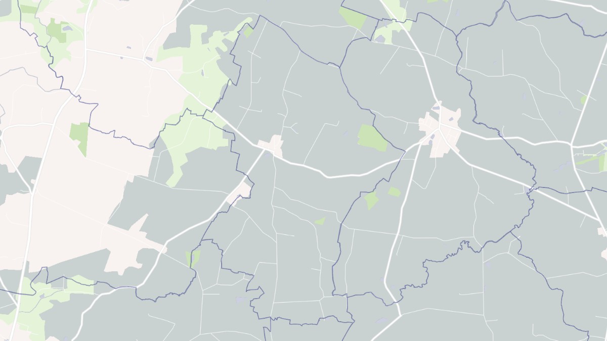 Aperçu cartographique de Denazé, centré sur la commune