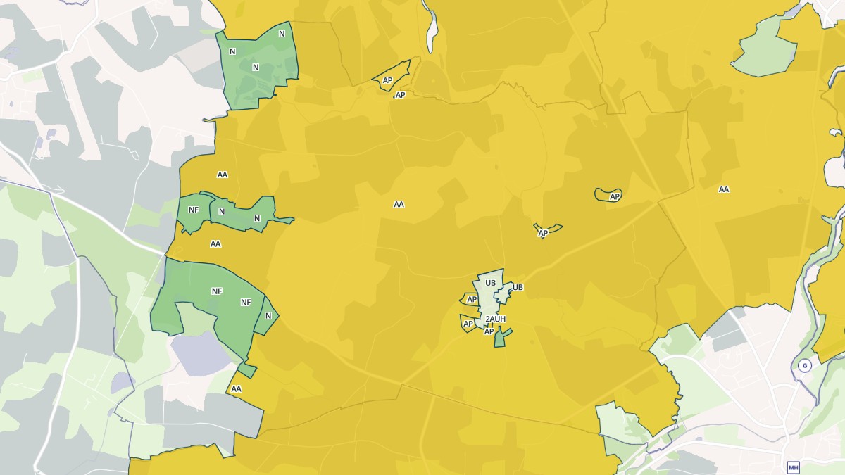 Aperçu cartographique de Gesnes, centré sur la commune