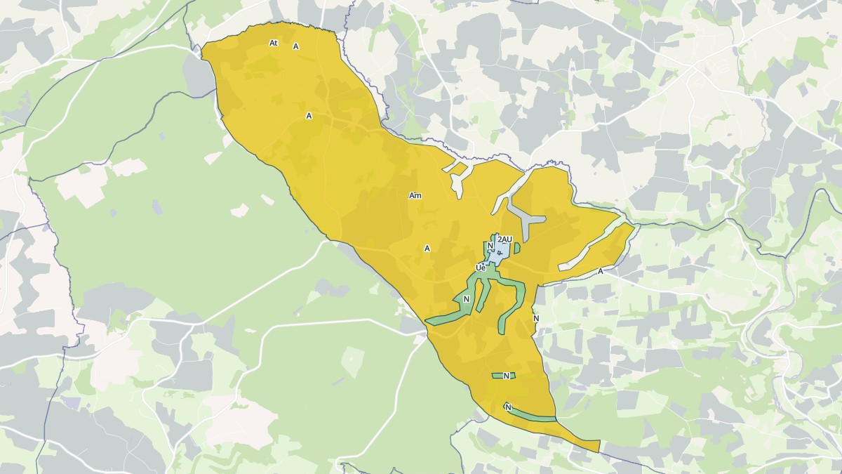 Aperçu cartographique de Gesvres, centré sur la commune
