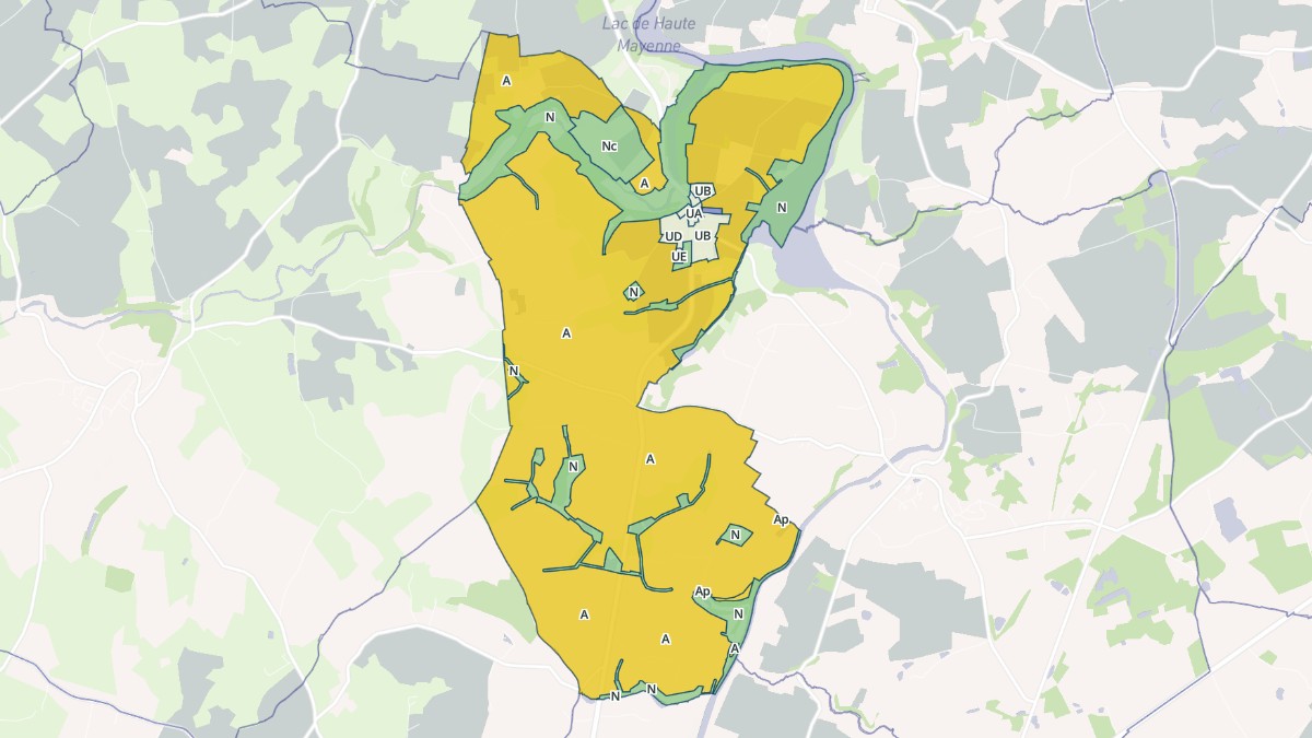 Aperçu cartographique de La Haie-Traversaine, centré sur la commune