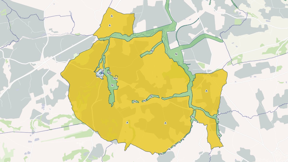 Aperçu cartographique de Le Ham, centré sur la commune