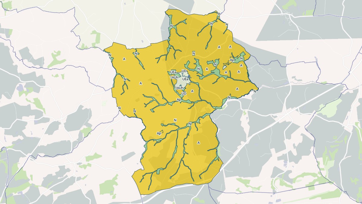 Aperçu cartographique de Le Horps, centré sur la commune