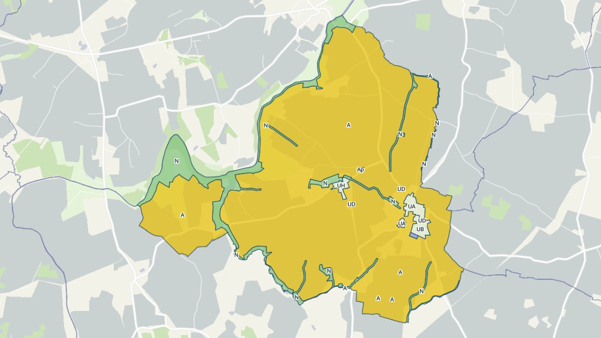 Aperçu cartographique de Le Housseau-Brétignolles, centré sur la commune