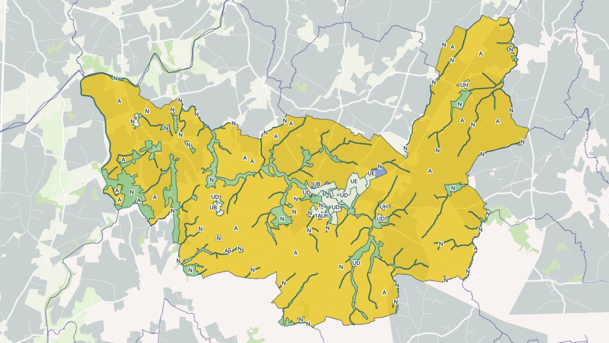 Aperçu cartographique de Lassay-les-Châteaux, centré sur la commune