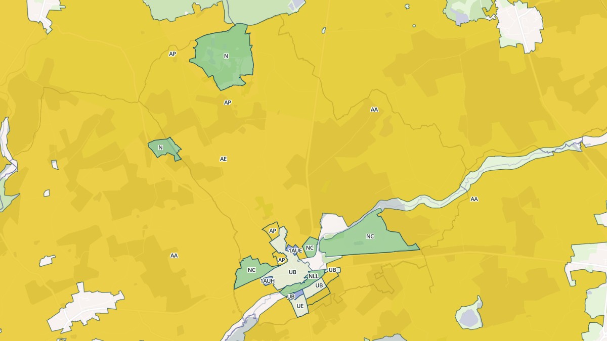 Aperçu cartographique de Neau, centré sur la commune