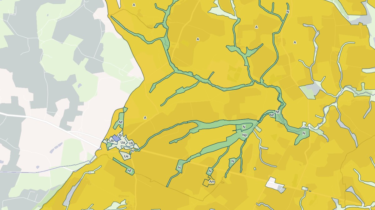 Aperçu cartographique de La Pellerine, centré sur la commune