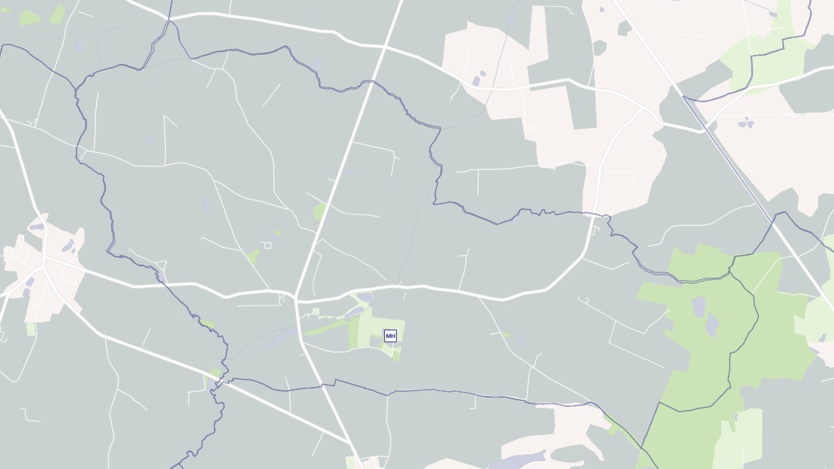 Aperçu cartographique de Peuton, centré sur la commune