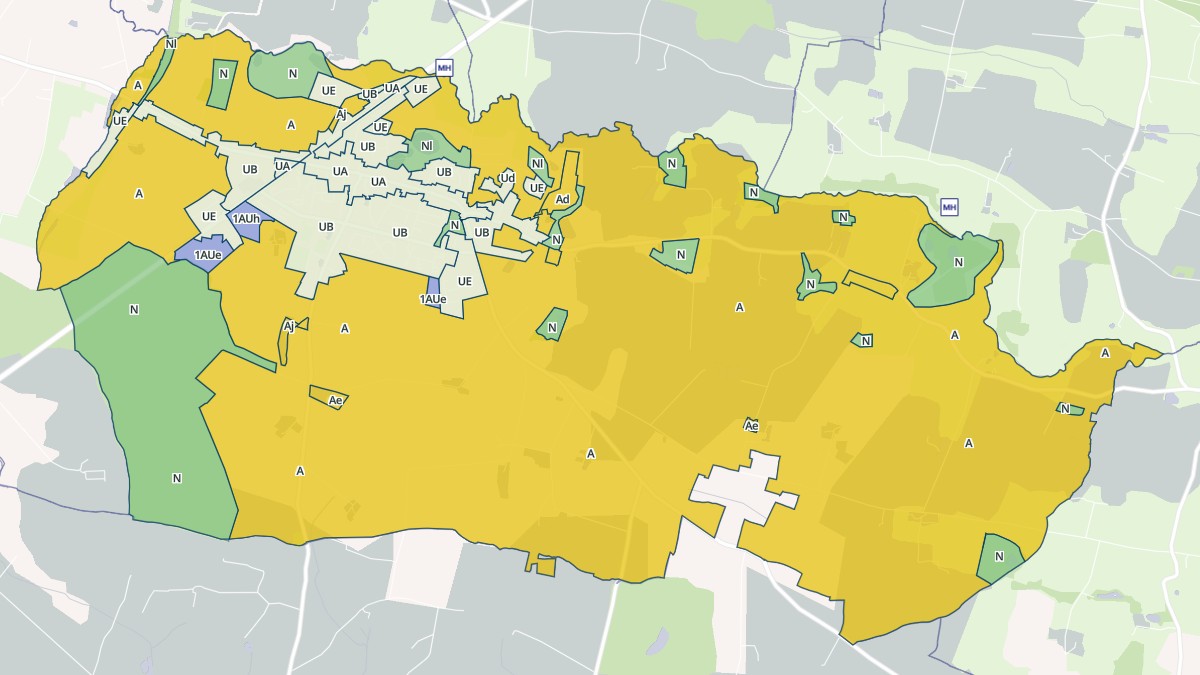 Aperçu cartographique de Renazé, centré sur la commune