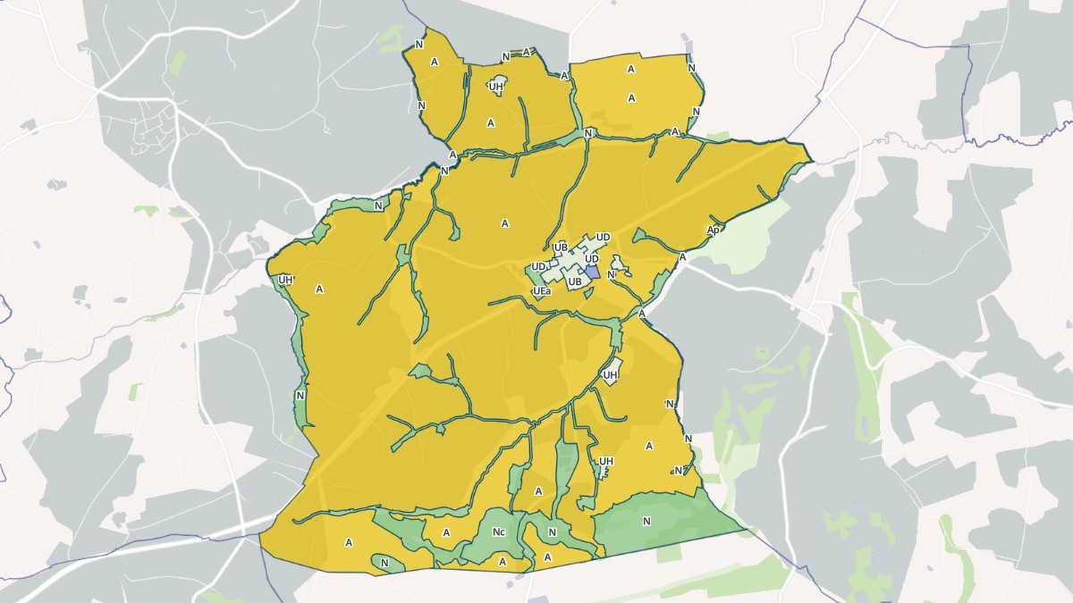 Aperçu cartographique de Le Ribay, centré sur la commune
