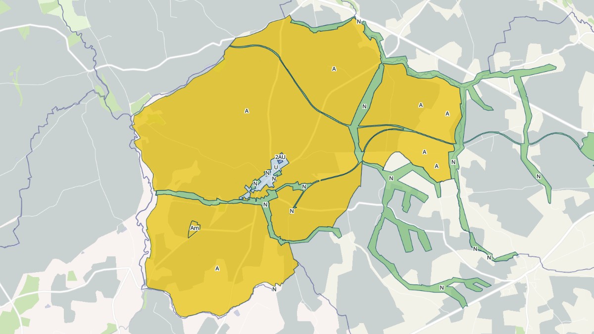 Aperçu cartographique de Saint-Aignan-de-Couptrain, centré sur la commune