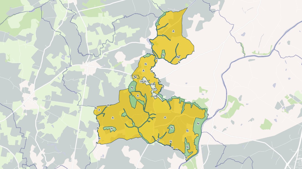Aperçu cartographique de Saint-Germain-d'Anxure, centré sur la commune