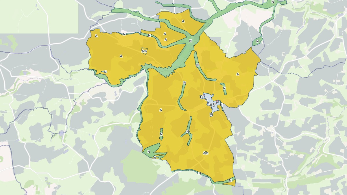 Aperçu cartographique de Saint-Germain-de-Coulamer, centré sur la commune