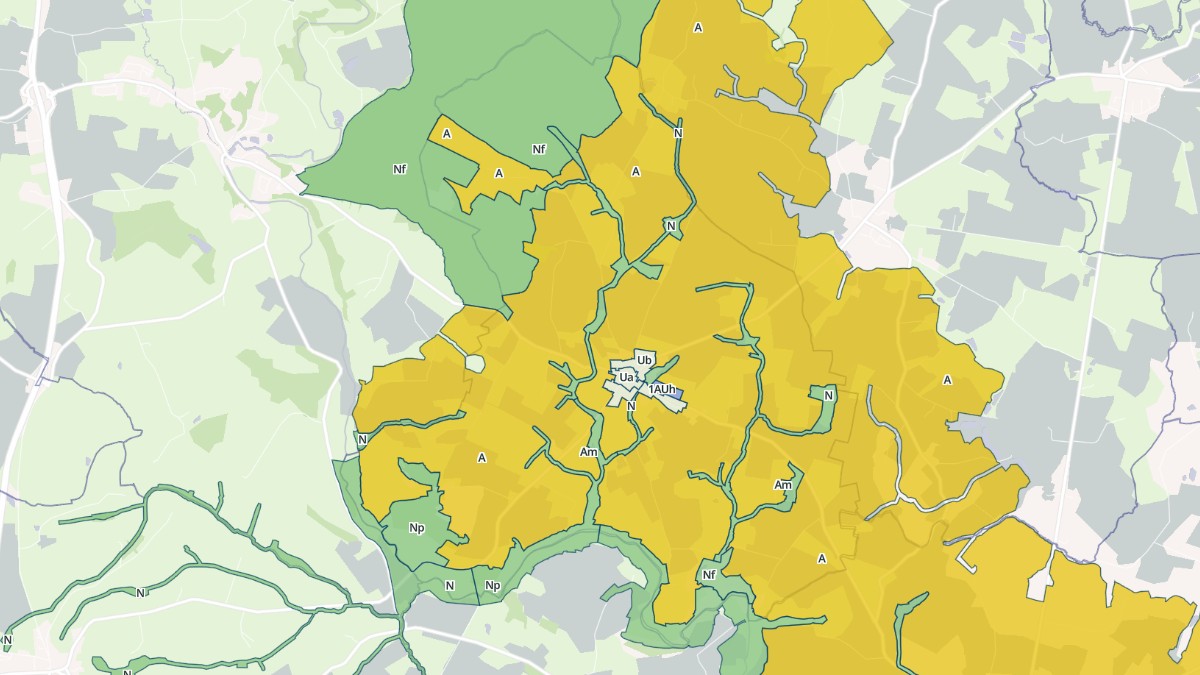 Aperçu cartographique de Saint-Germain-le-Guillaume, centré sur la commune
