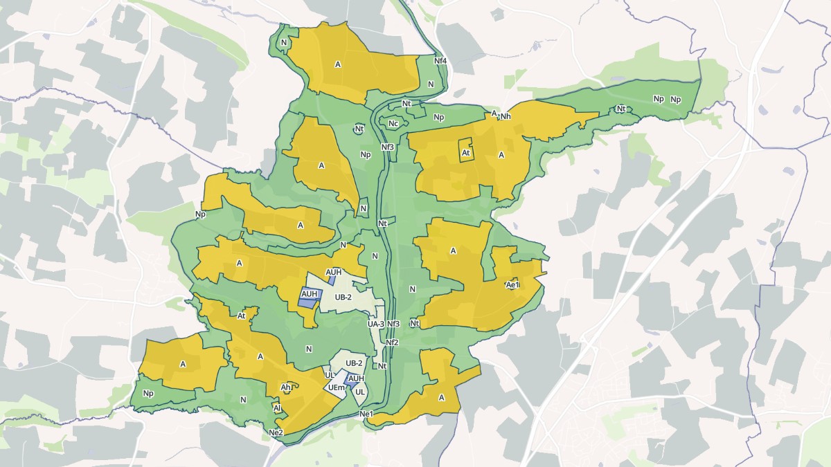 Aperçu cartographique de Saint-Jean-sur-Mayenne, centré sur la commune