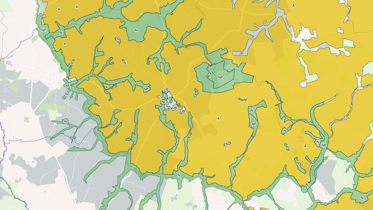 Aperçu cartographique de Saint-Mars-sur-la-Futaie, centré sur la commune