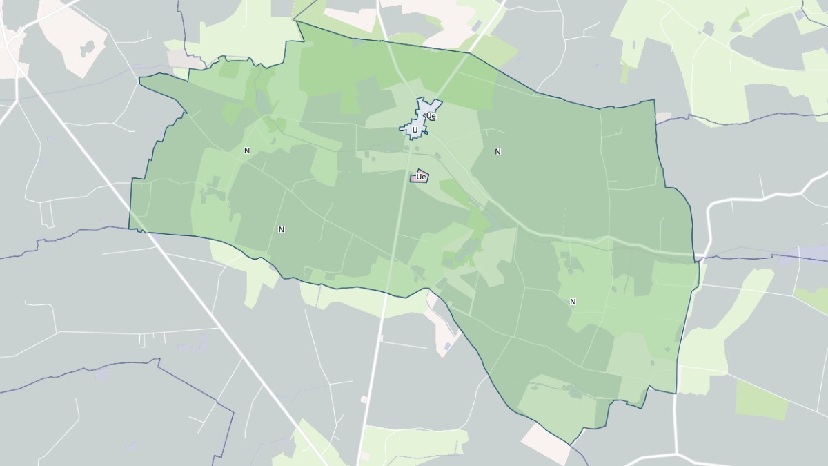 Aperçu cartographique de Saint-Michel-de-la-Roë, centré sur la commune