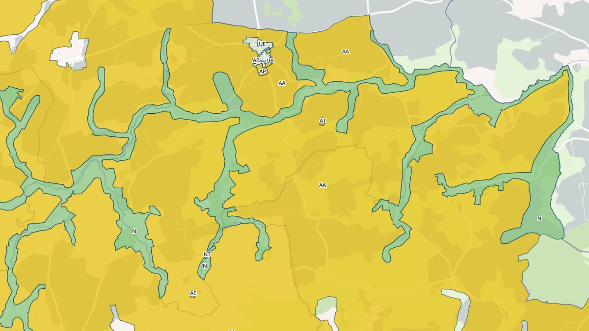 Aperçu cartographique de Saint-Thomas-de-Courceriers, centré sur la commune