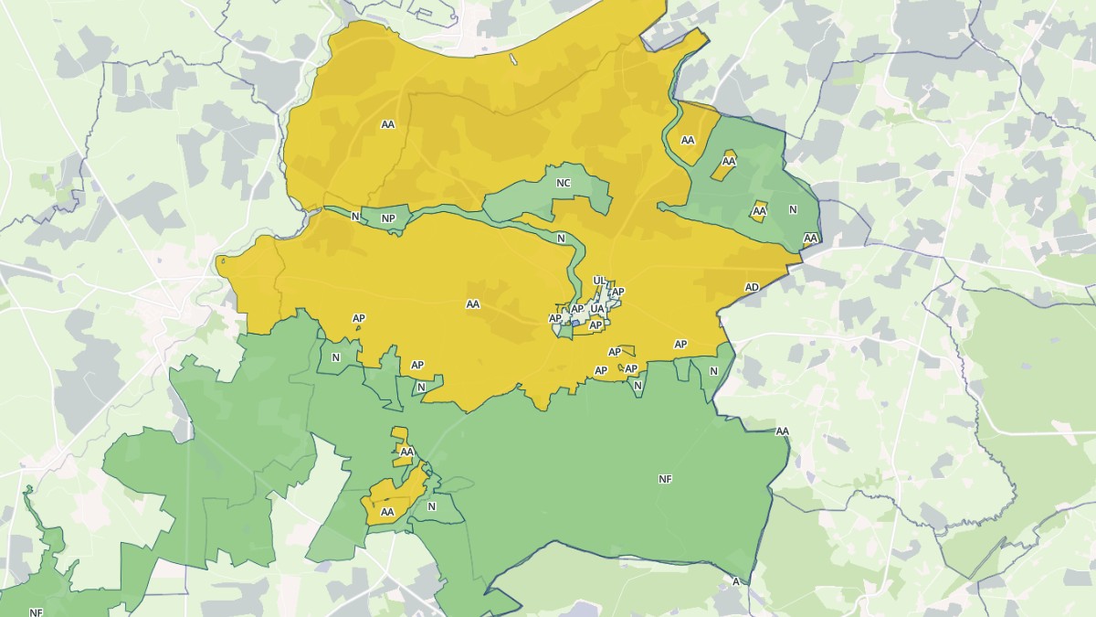 Aperçu cartographique de Torcé-Viviers-en-Charnie, centré sur la commune