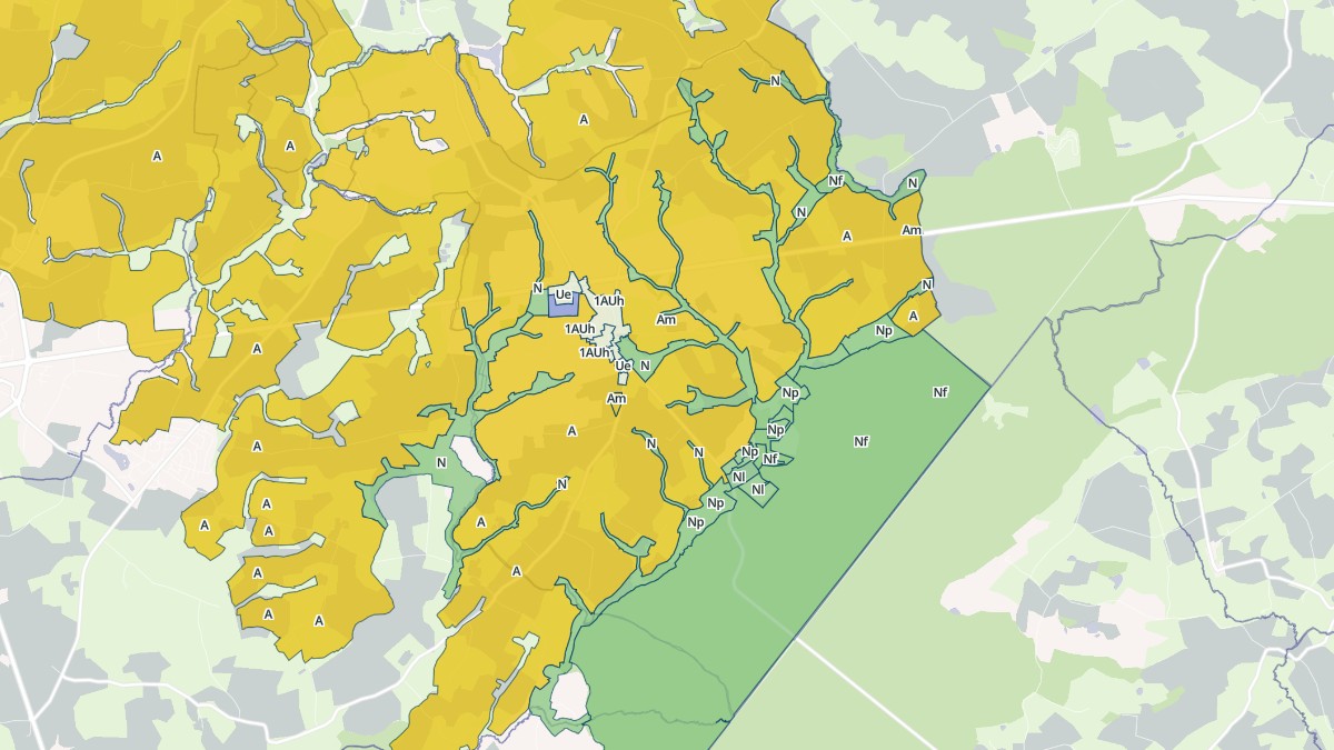 Aperçu cartographique de Vautorte, centré sur la commune
