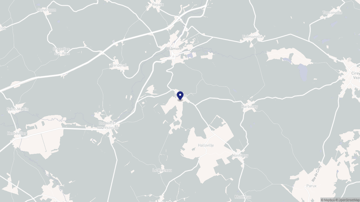 Aperçu cartographique de Barbas, centré sur la commune
