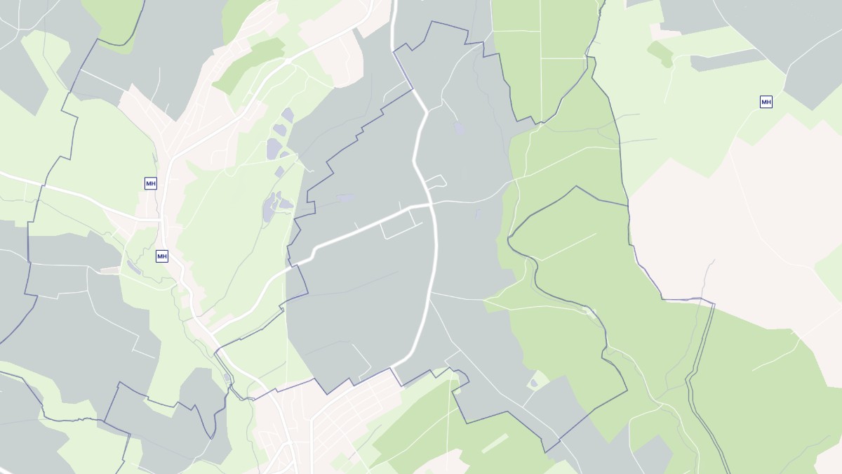 Aperçu cartographique de Bettainvillers, centré sur la commune