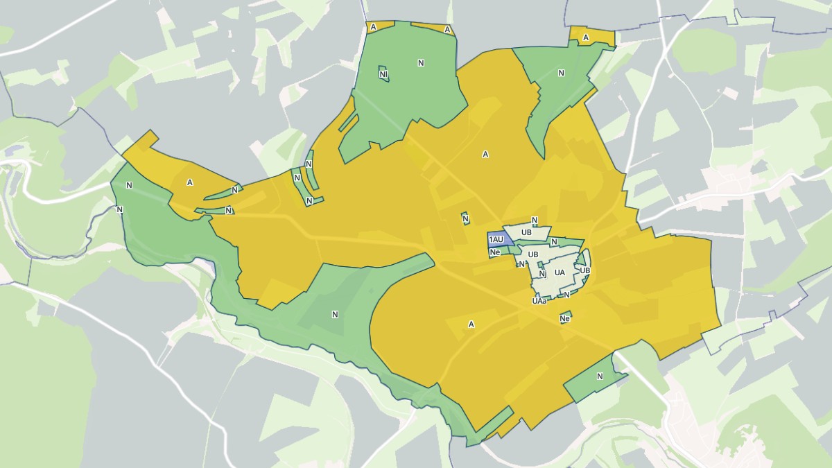 Aperçu cartographique de Beuveille, centré sur la commune