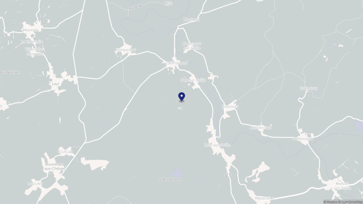 Aperçu cartographique de Bey-sur-Seille, centré sur la commune