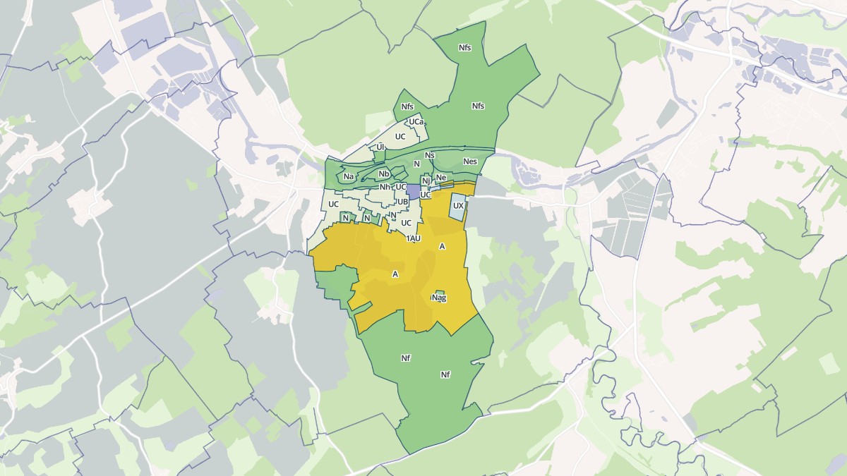 Aperçu cartographique de Blainville-sur-l'Eau, centré sur la commune