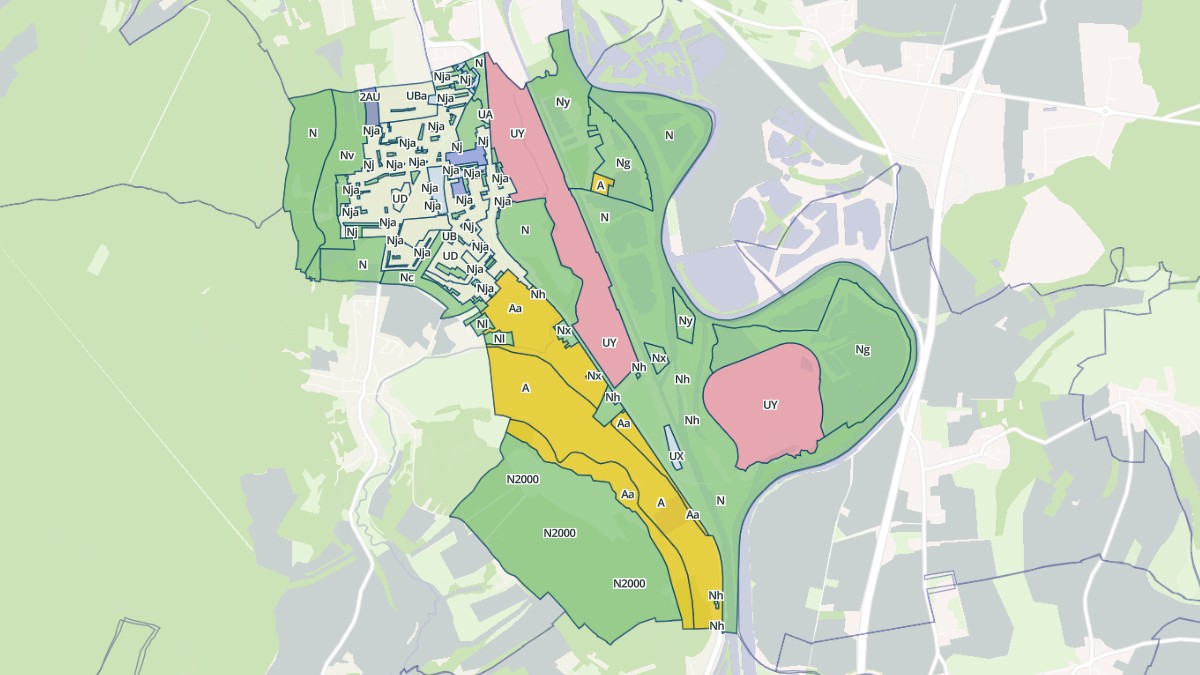 Aperçu cartographique de Blénod-lès-Pont-à-Mousson, centré sur la commune