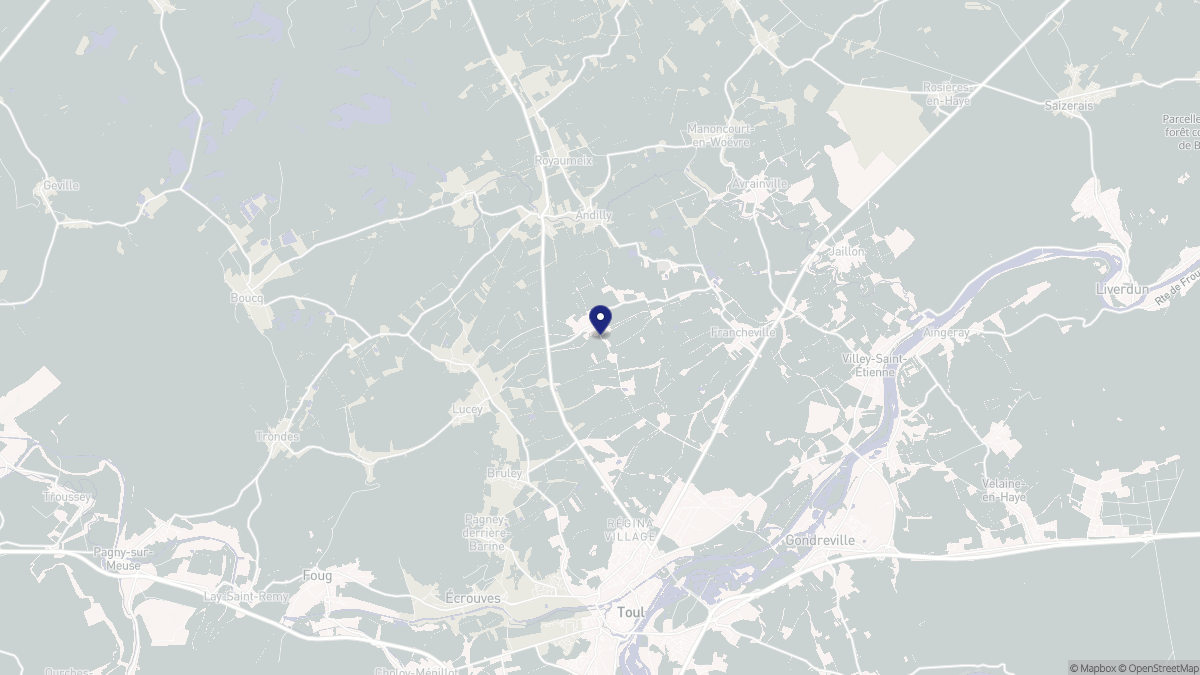 Aperçu cartographique de Bouvron, centré sur la commune