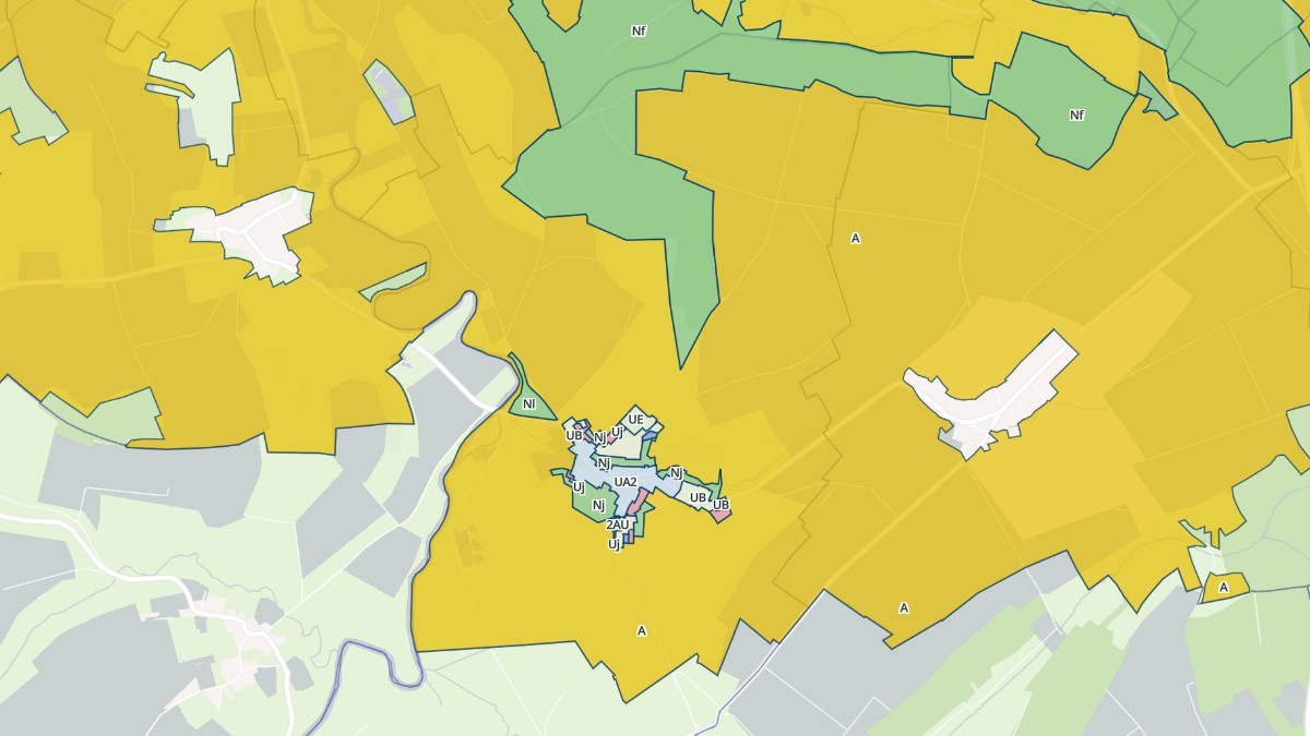 Aperçu cartographique de Bralleville, centré sur la commune