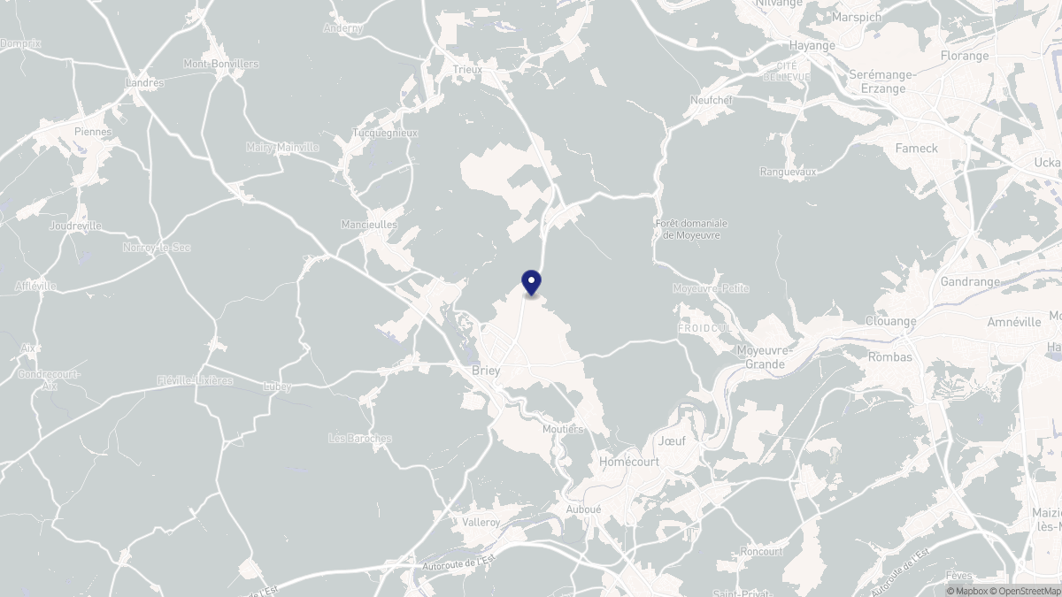 Aperçu cartographique de Val de Briey, centré sur la commune