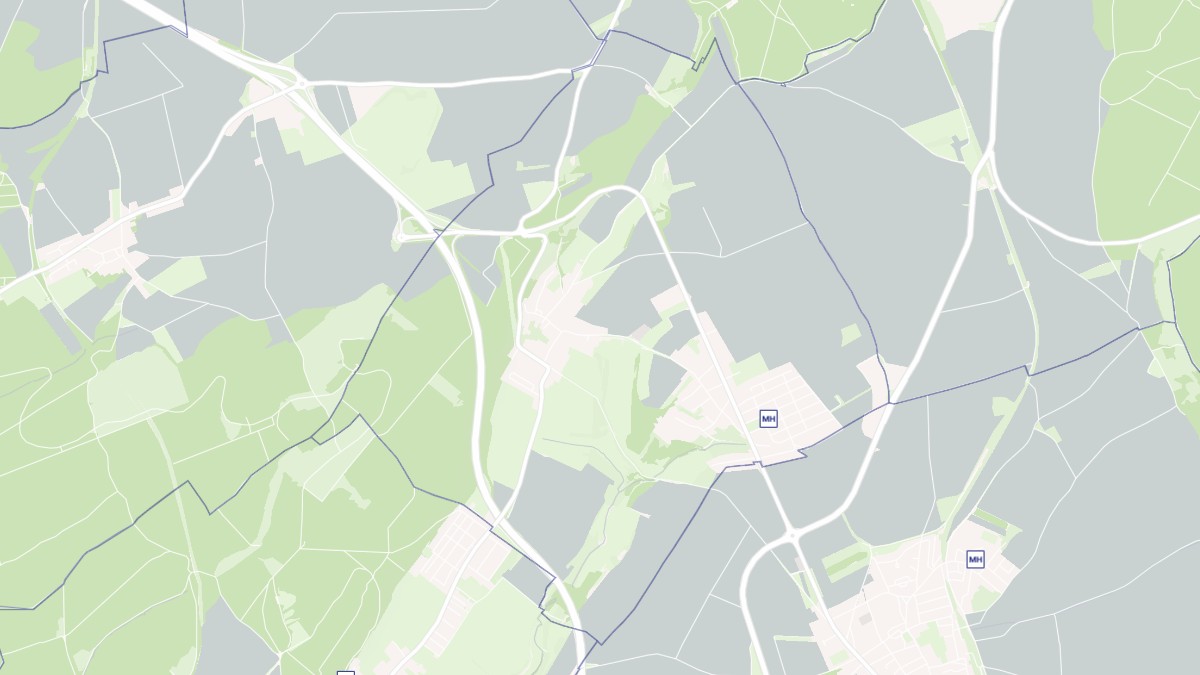 Aperçu cartographique de Crusnes, centré sur la commune
