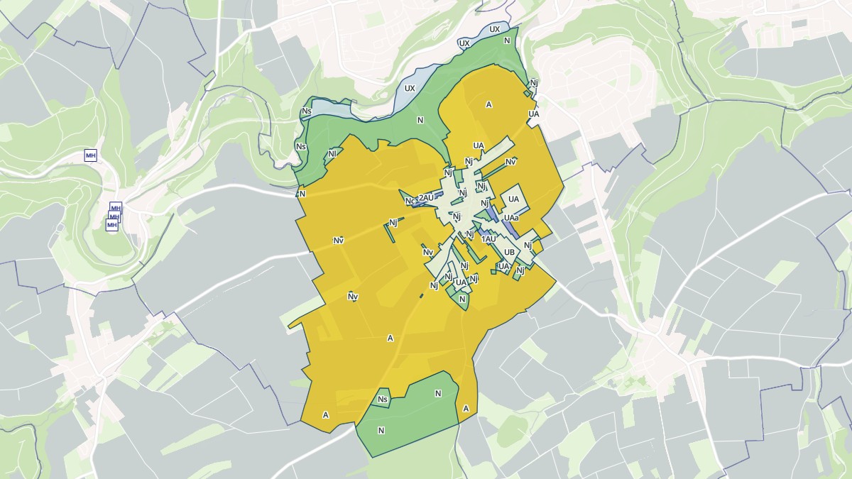 Aperçu cartographique de Cutry, centré sur la commune