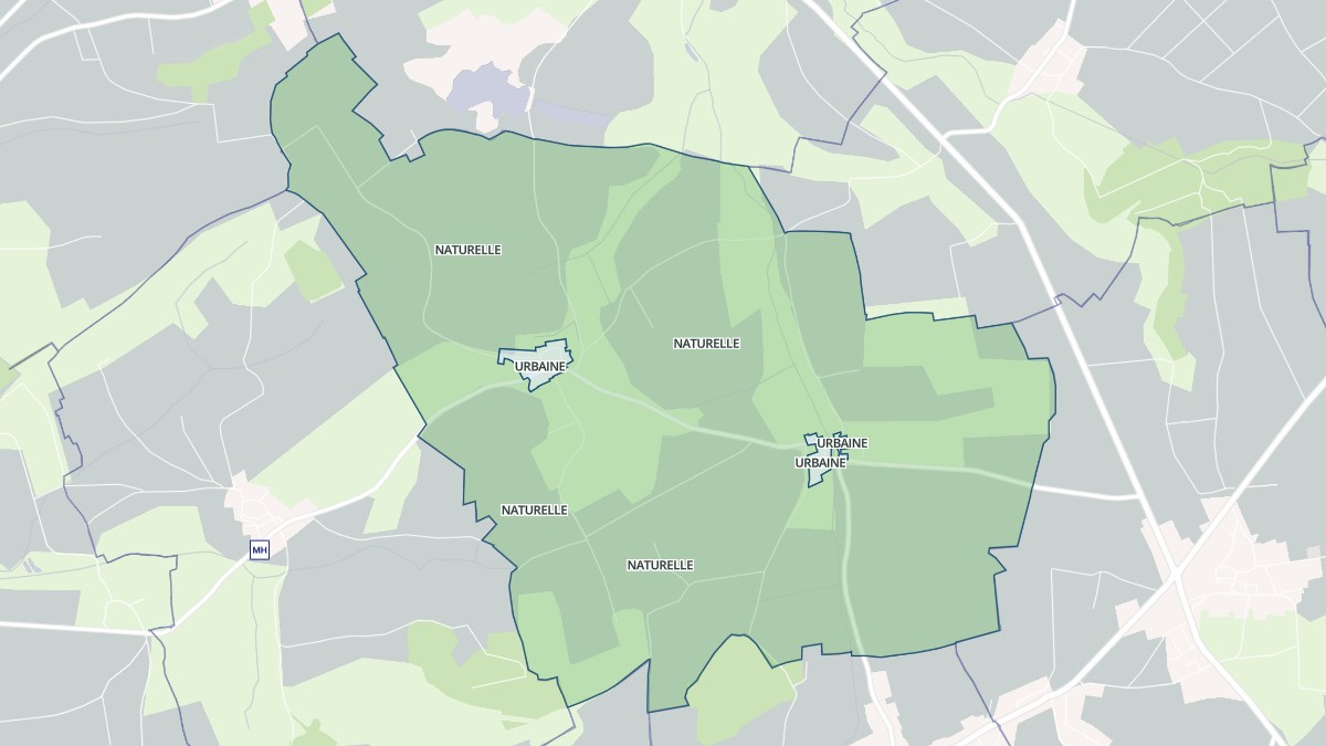 Aperçu cartographique de Domprix, centré sur la commune