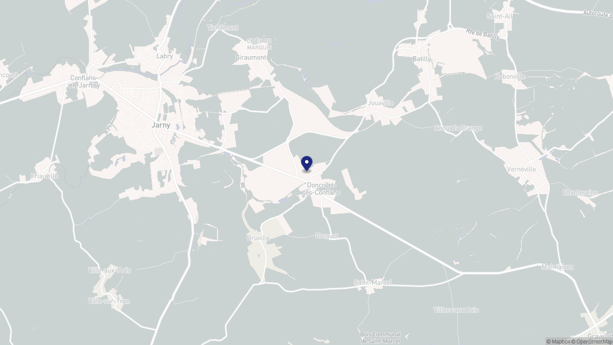 Aperçu cartographique de Doncourt-lès-Conflans, centré sur la commune
