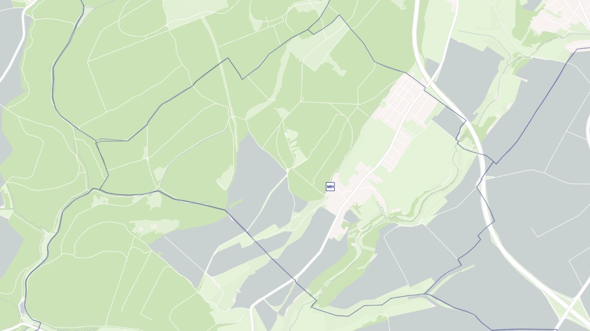 Aperçu cartographique de Errouville, centré sur la commune