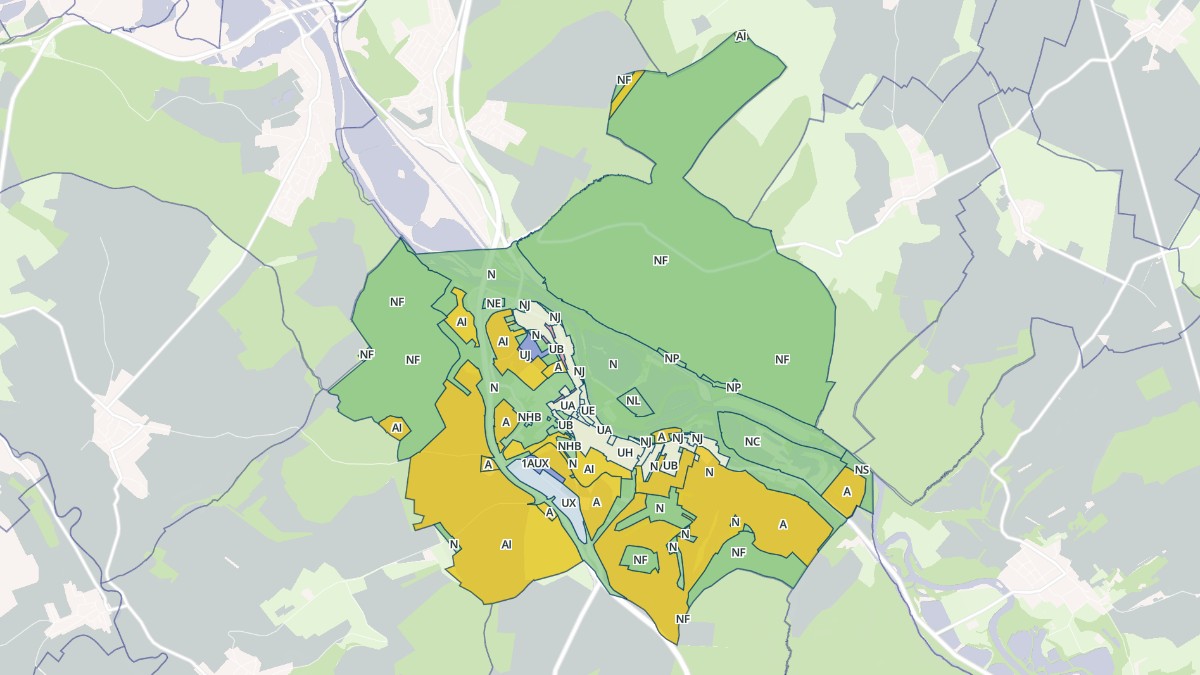 Aperçu cartographique de Flavigny-sur-Moselle, centré sur la commune